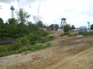 Looking back toward the lift hill.