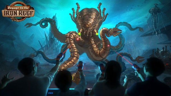 Shooting giant monsters on Voyage to the Iron Reef? Sounds like a video game to me.