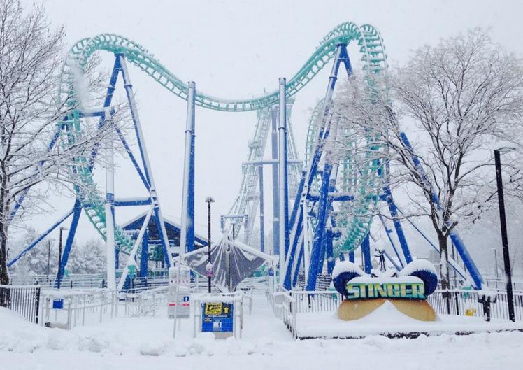 Beautiful Photos of a Snowy Dorney Park Coaster101