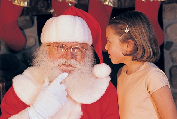 Santa's Workshop - Santa with Girl