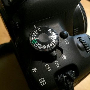 A typical Canon mode dial. This will vary on camera model and brand.