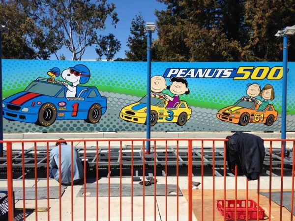 New Peanuts rides being installed in Planet Snoopy! (courtesy California's Great America)
