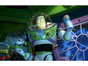 Buzz Lightyear in 2005 at the new Astroblaster ride.