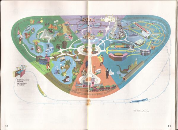disneyland map 1968