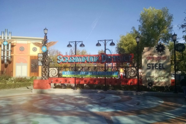 Screampunk district at Six Flags Magic Mountain