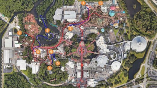 disney magic kingdom spaghetti map