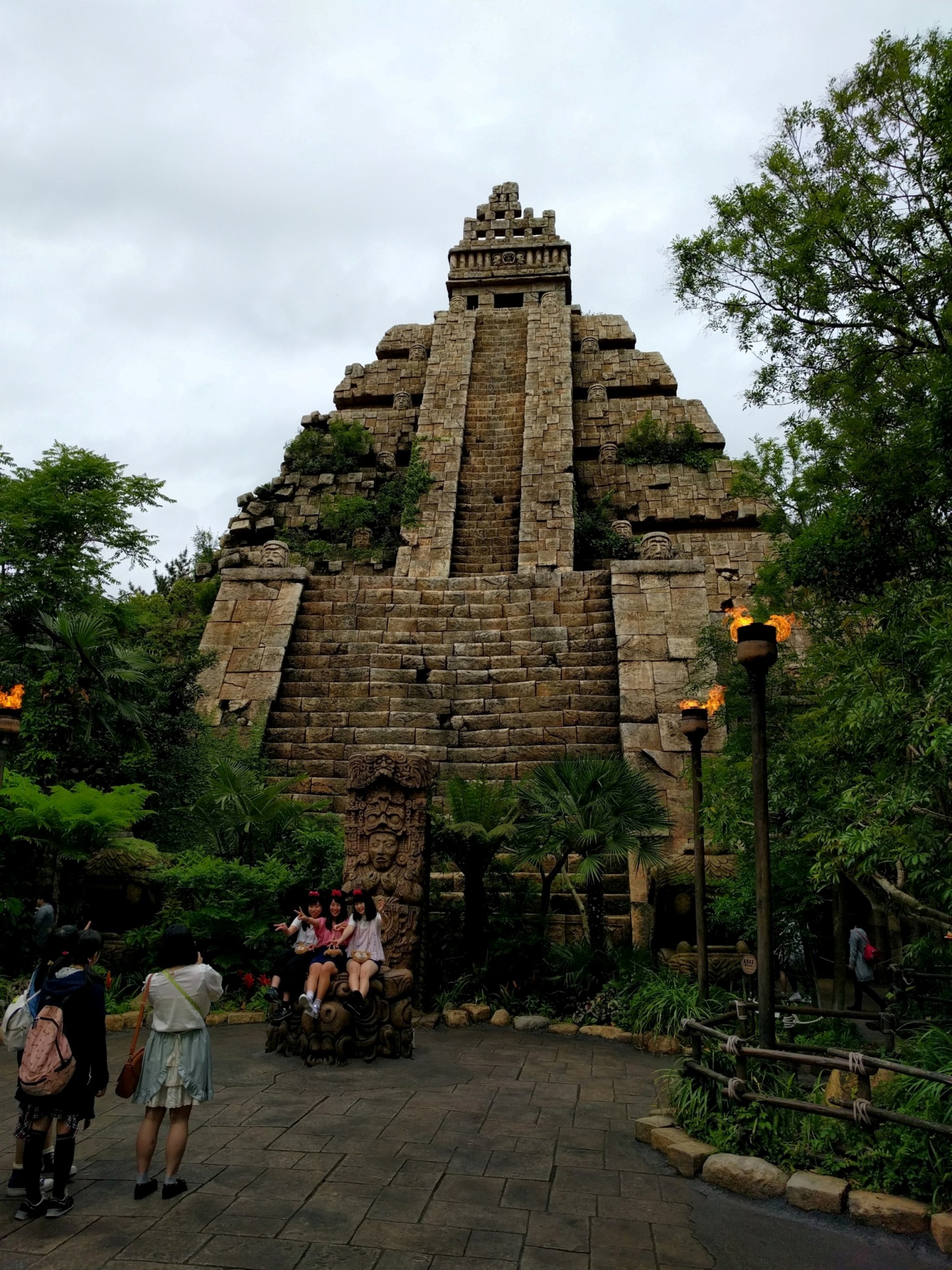 Up close at the Temple of the Crystal Skull.