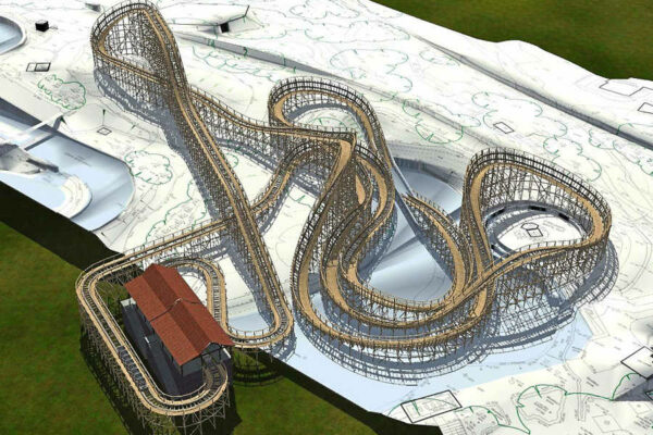 alton towers 2018 wooden coaster layout