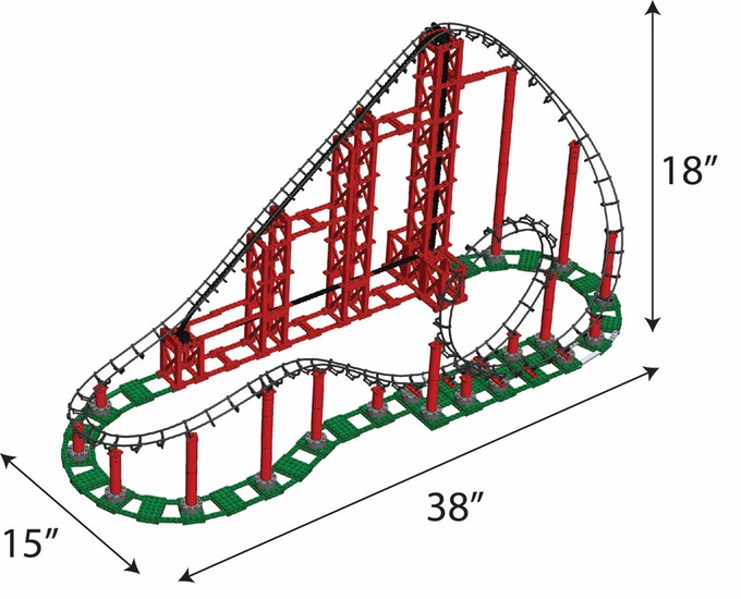 Building the CDX Blocks Sidewinder Roller Coaster Review Coaster101