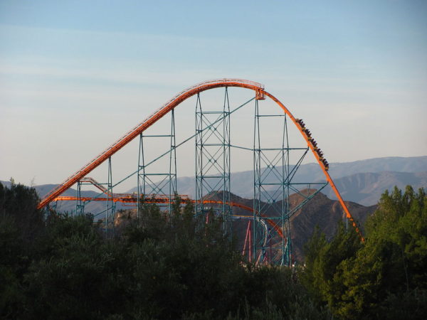 Goliath Roller Coaster Six Flags Magic Mountain Seats