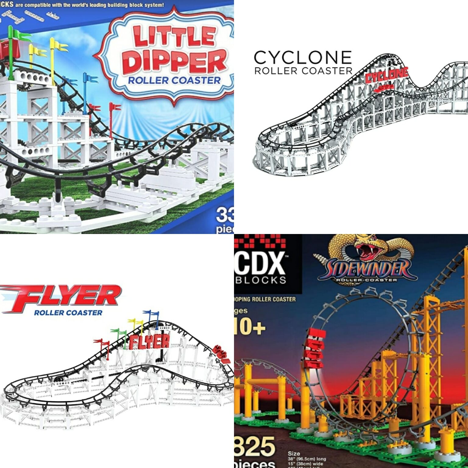 Building the CDX Blocks Sidewinder Roller Coaster Review Coaster101