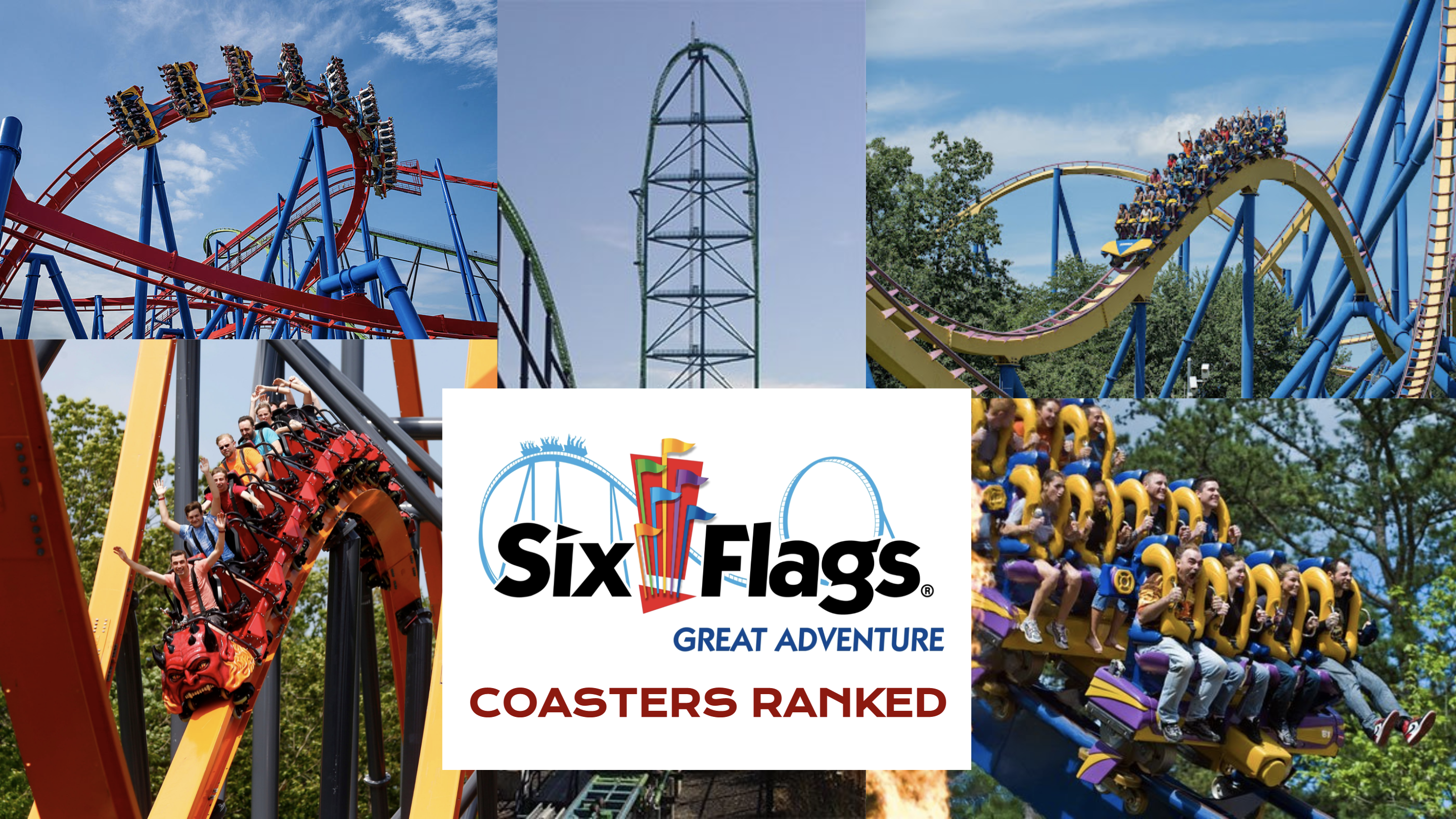 ejemplo fantasma número Six Flags Great Adventure's Coasters Ranked By A First Time Visitor -  Coaster101
