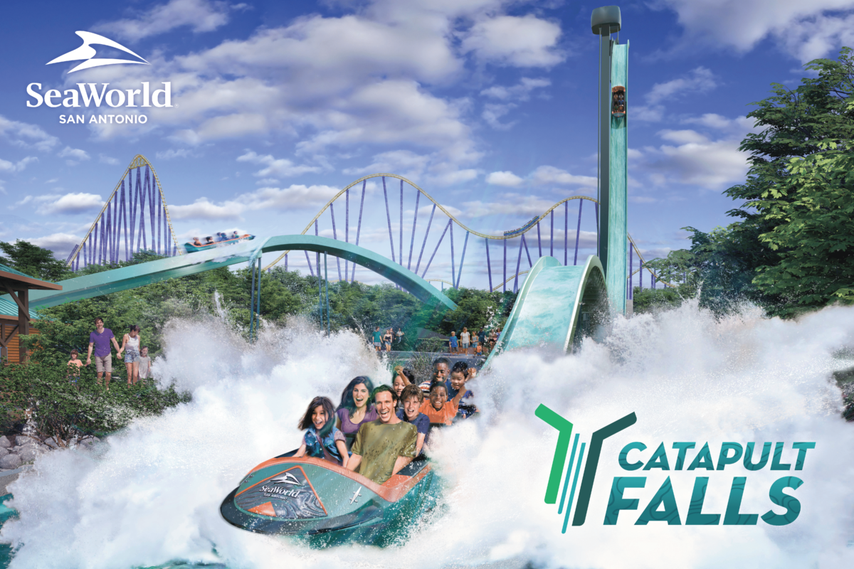 catapult falls flume coaster seaworld