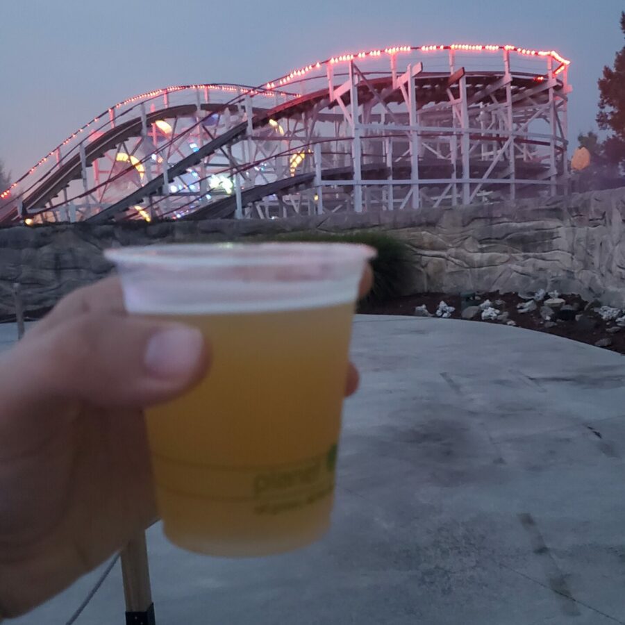 beer and roller coaster