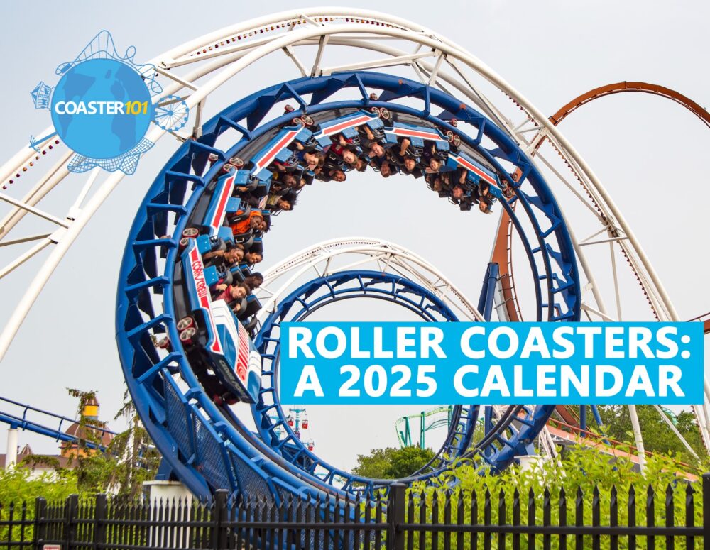 2025 Roller Coaster Calendar Coaster101