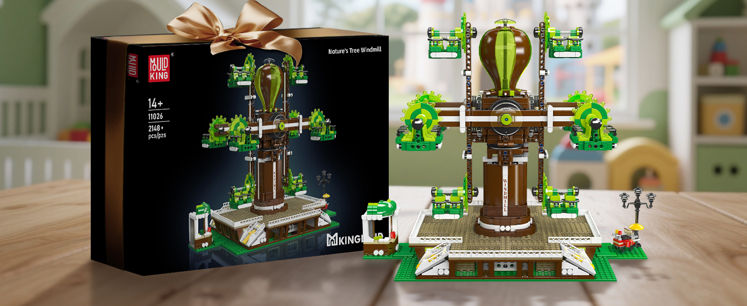 Mould King LEGO-style Windmill Ride Review - Coaster101